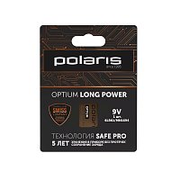Батарейки щелочные Polaris PB 9V (6LR61) (1шт) Optium